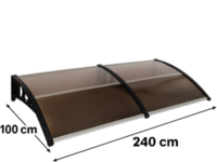 Copertina / Marchiza policarbonat maro 100cm x 240cm