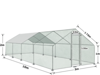 Coteț găină 3x10x2m