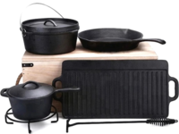 Set BBQ 7 piese din fontă